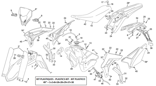 Ricambi Plastiche Originali Sherco MY24