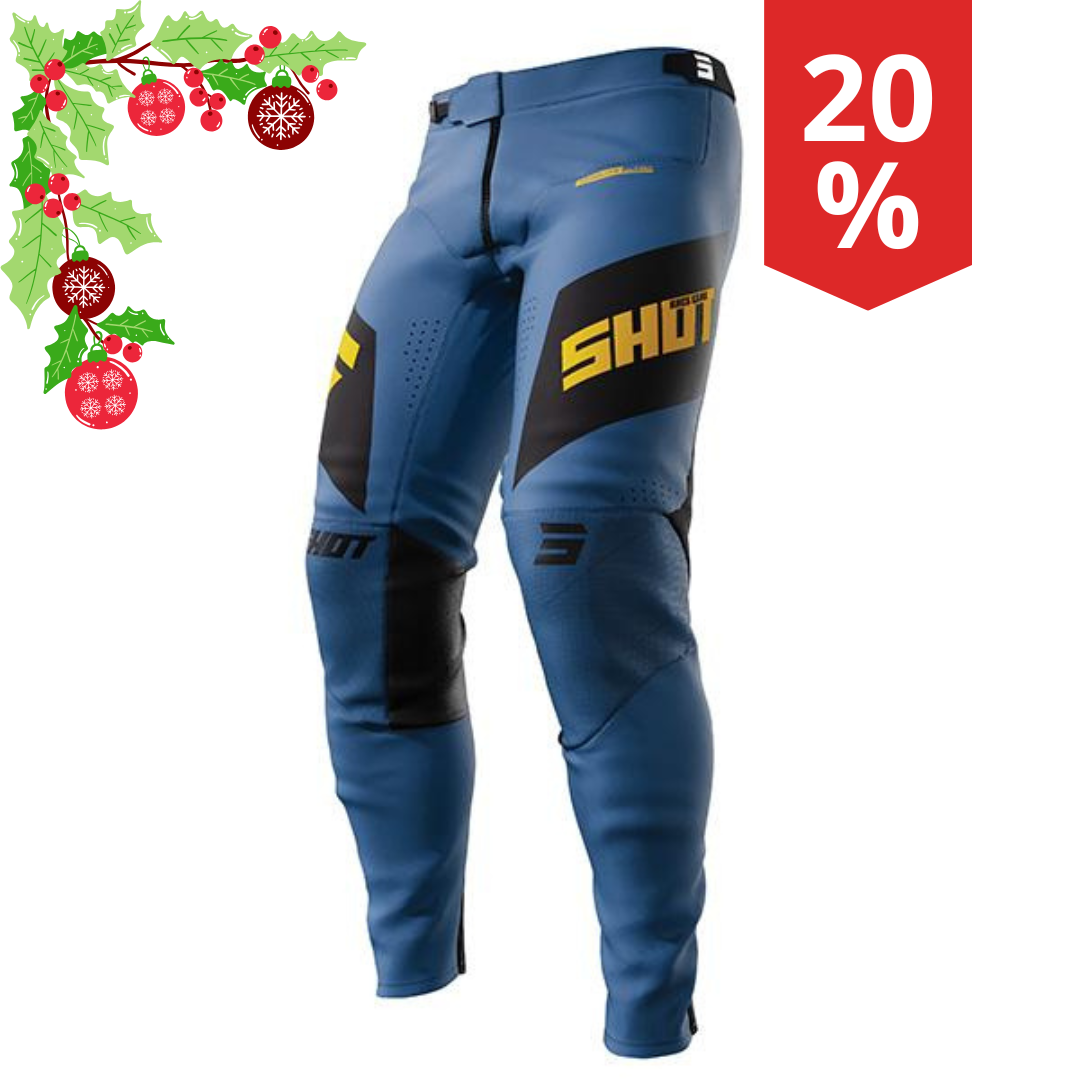 Pantaloni Motocross Shot Aerolite Ultima Blu