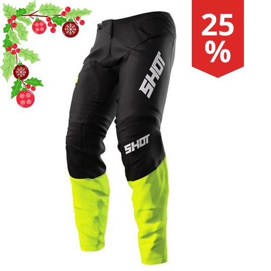 Pantaloni Motocross Shot Devo Reflex Giallo fluo