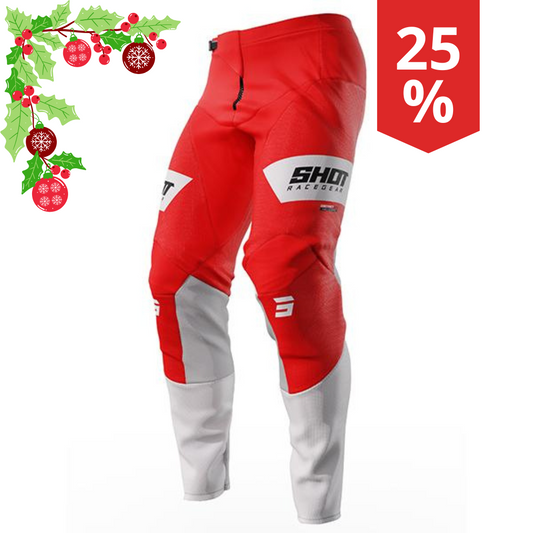 Pantaloni Motocross Shot Contact Scope Rosso