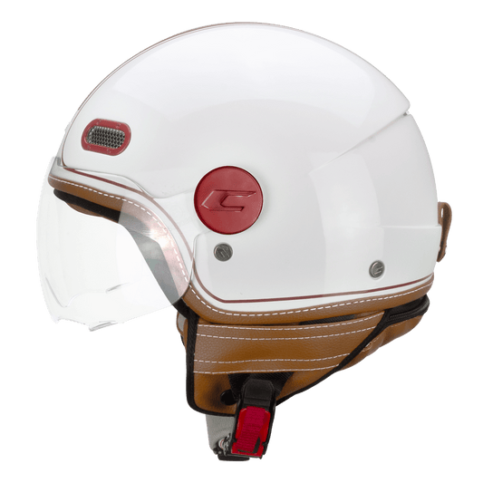 Casco Scooter CGM 191pix Bianco-Bordeaux