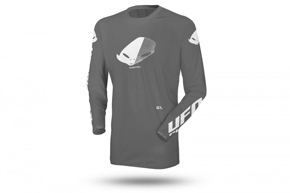 Maglia Motocross Ufo Plast Slim Radial - grigio