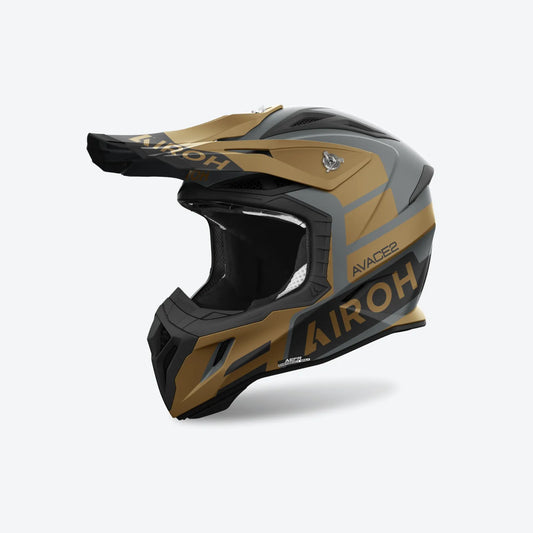 Casco Motocross Airoh Aviator Ace 2 Sake Oro