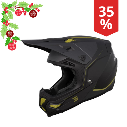 Casco Motocross Shot Core Comp Oro opaco MIPS