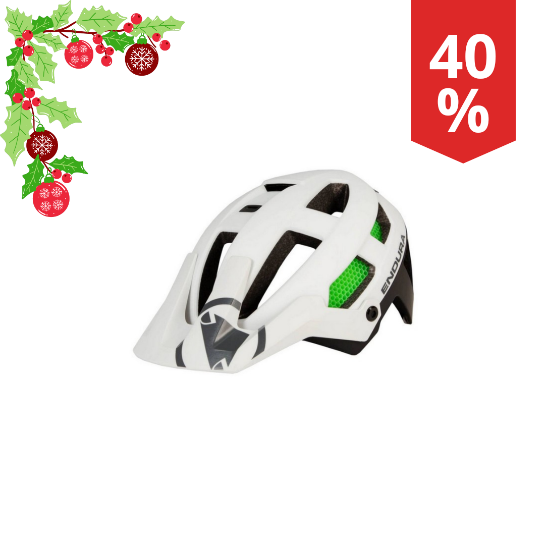 Casco Bici Endura SingleTrack Helmet Bianco