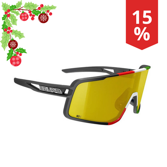 Occhiali da Sole Salice Mod.022ITA Nero Ita RW Giallo