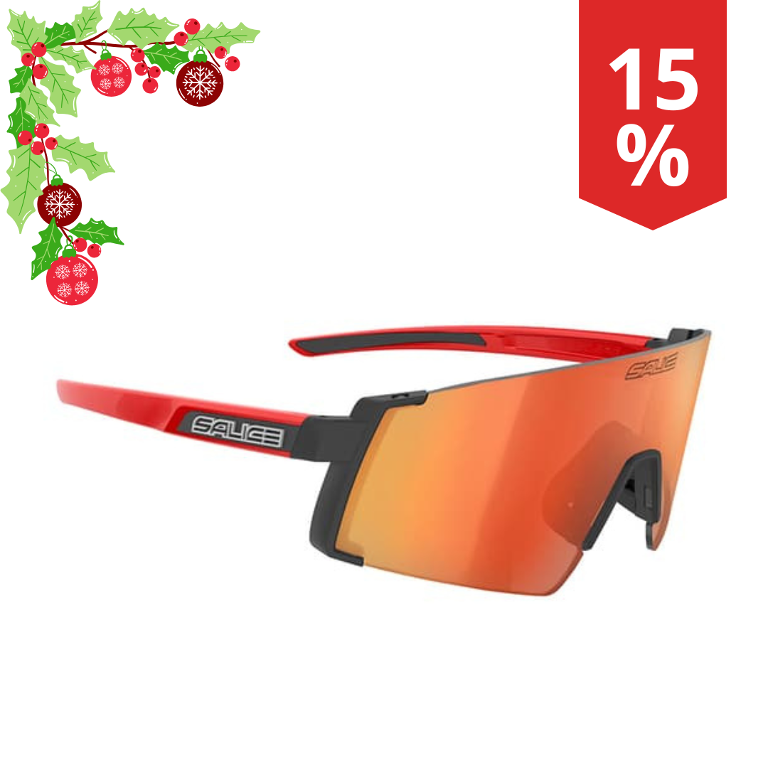 Occhiali da Sole Salice Mod.027 Nero RW Rosso