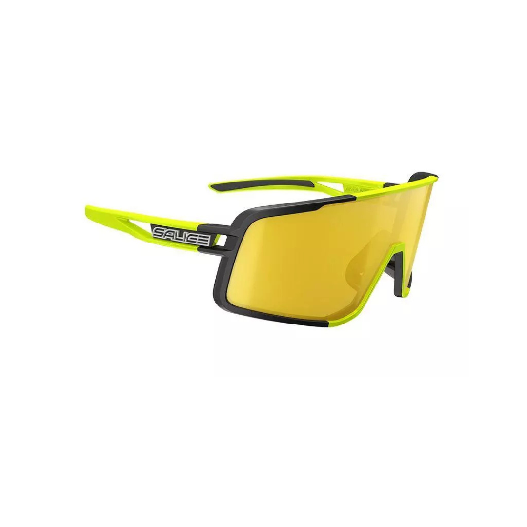 Occhiali da Sole Salice Mod.022 Nero RW Giallo