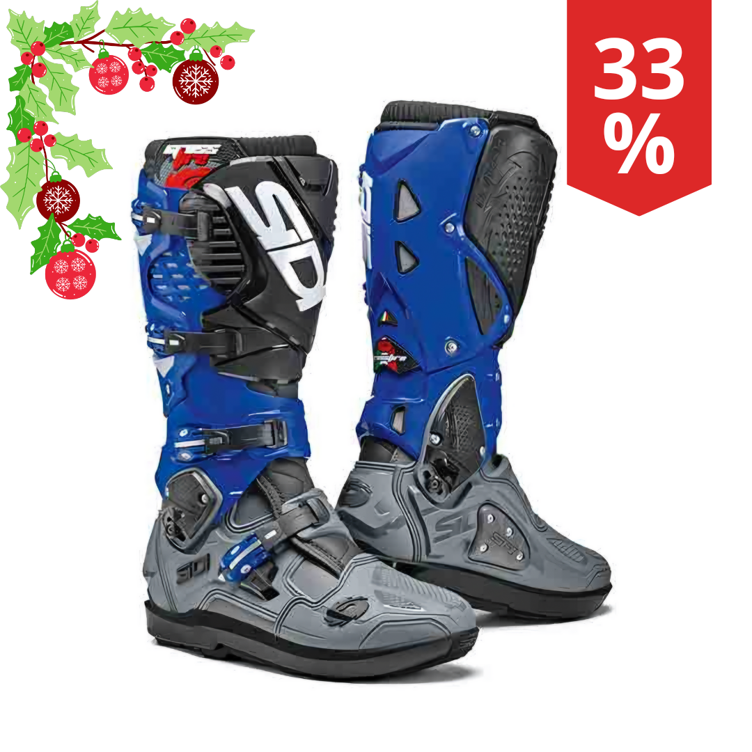 Stivali Motocross Sidi Crossfire 3 SRS Grigio Blu