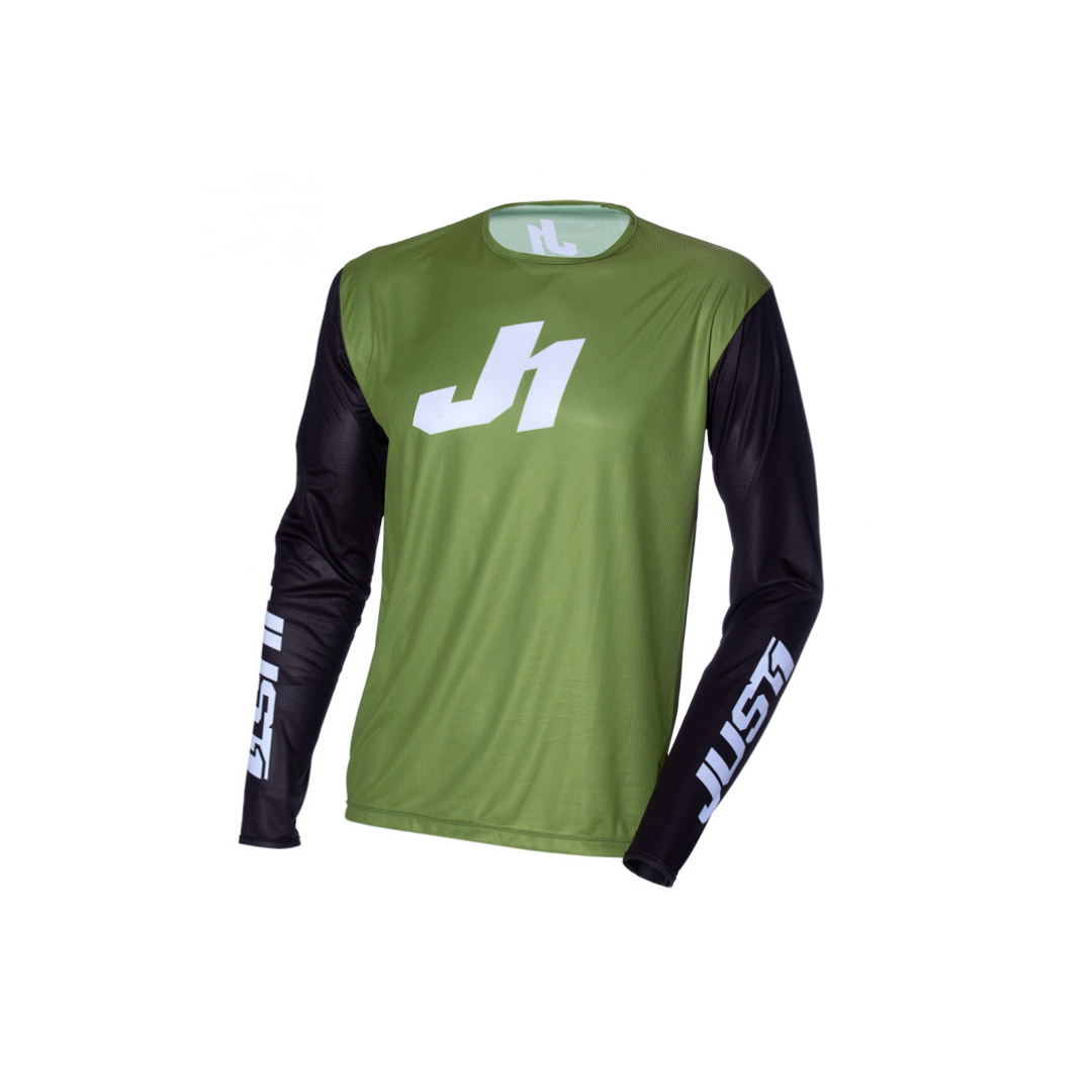 Maglia Motocross Just1 J-essential Army verde