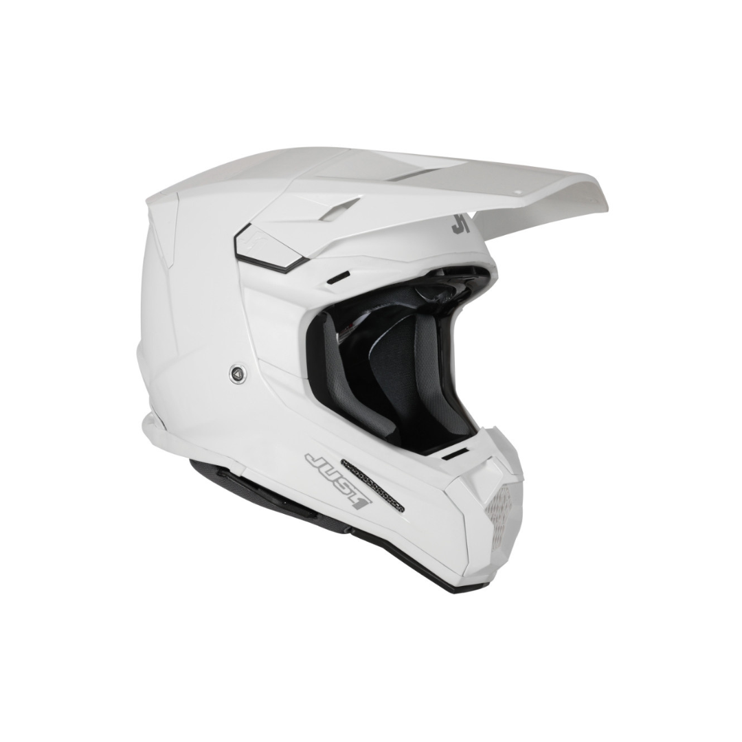 Casco Motocross Just1 J22-F Solid Bianco