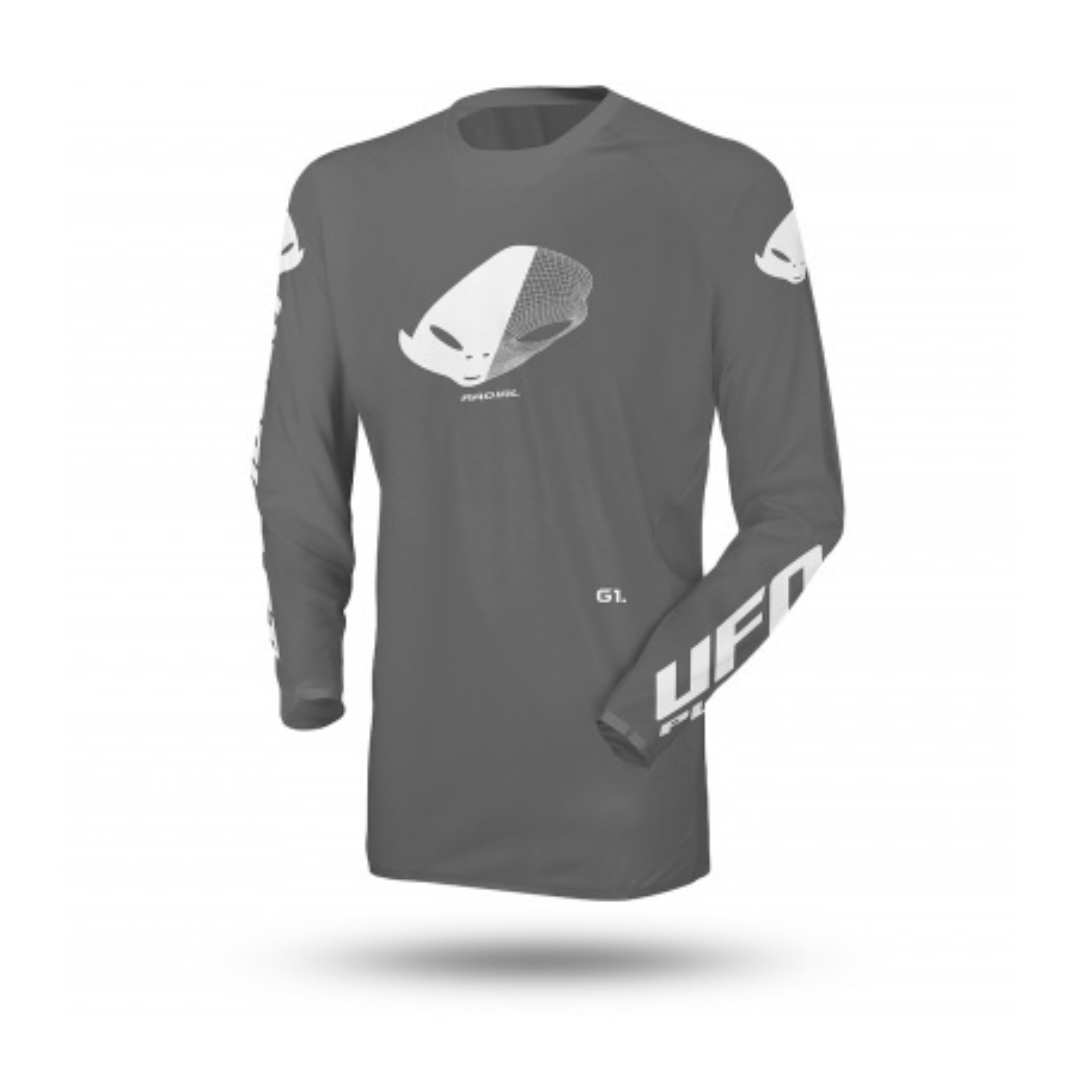 Maglia Motocross Ufo Plast Slim Radial - grigio