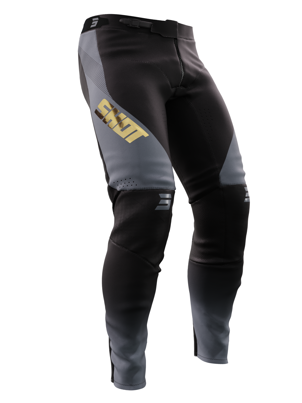 Pantaloni Motocross Shot Aerolite Honor Black Gold