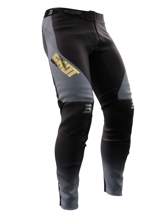 Pantaloni Motocross Shot Aerolite Honor Black Gold