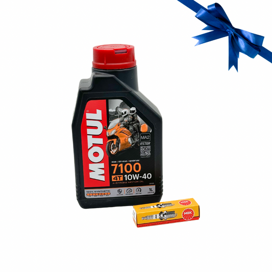 Olio Motore Motul 7100 4T + Candela NGK CR8EK