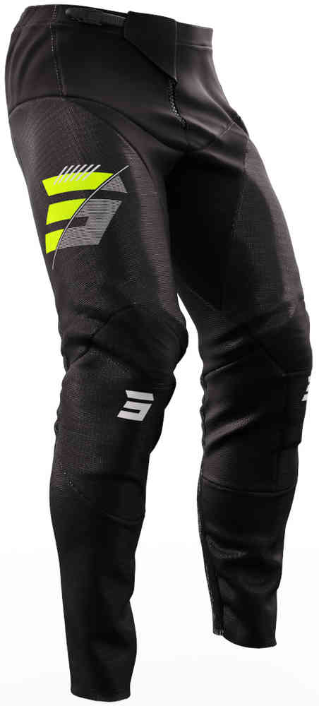 Pantaloni Motocross Shot Contact Speck Black Yellow Fluo