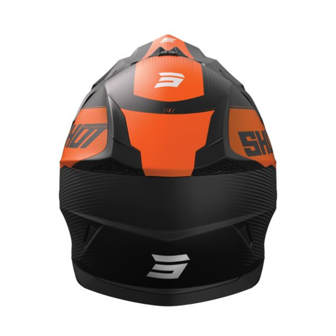 Casco MotoCross Shot Pulse Line Arancio opaco