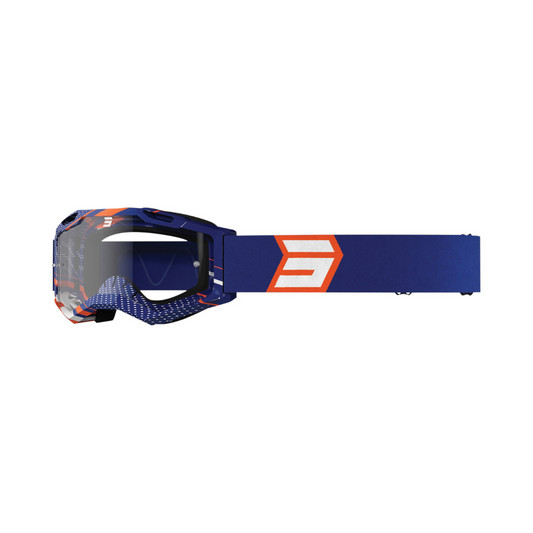 Maschera Motocross Shot Assault 2.0 Drop Arancio lucido