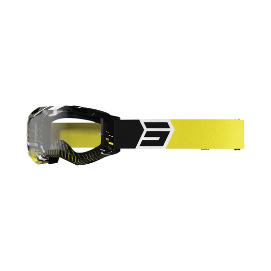 Maschera Motocross Shot Assault 2.0 Drop Giallo lucido