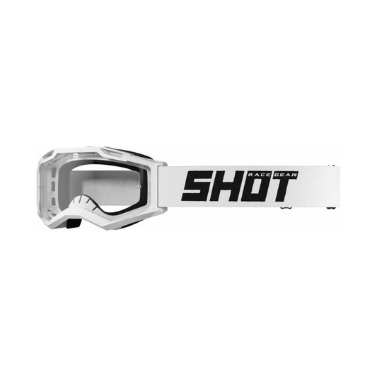 Maschera Motocross Shot Assault 2.0 Solid bianco