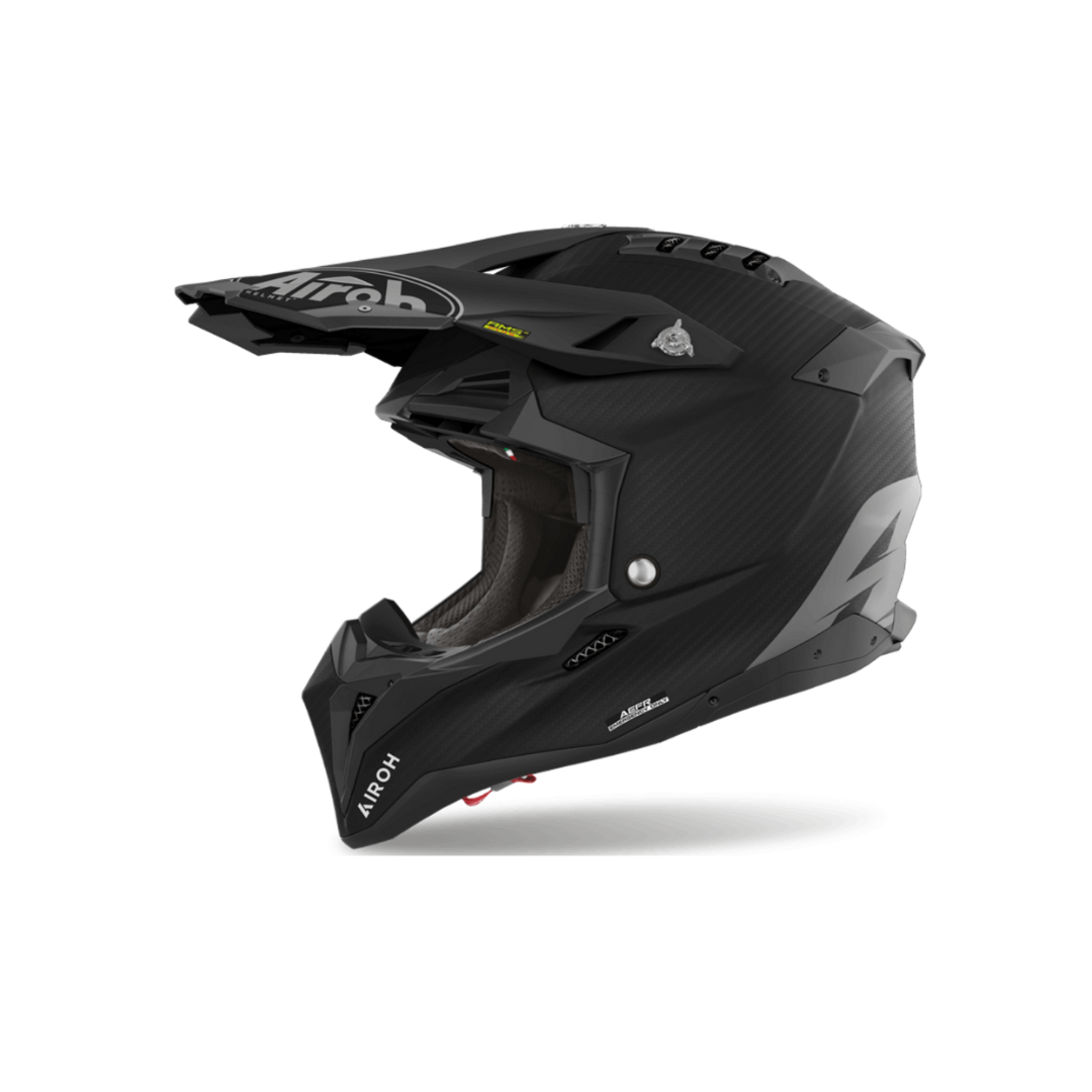 Casco Motocross Airoh Aviator 3 Full Carbon Opaco