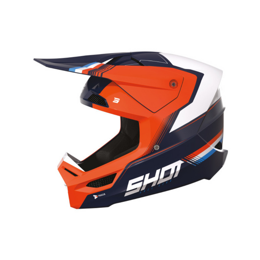 Casco Motocross Bambino Furious Tracer Arancio fluo