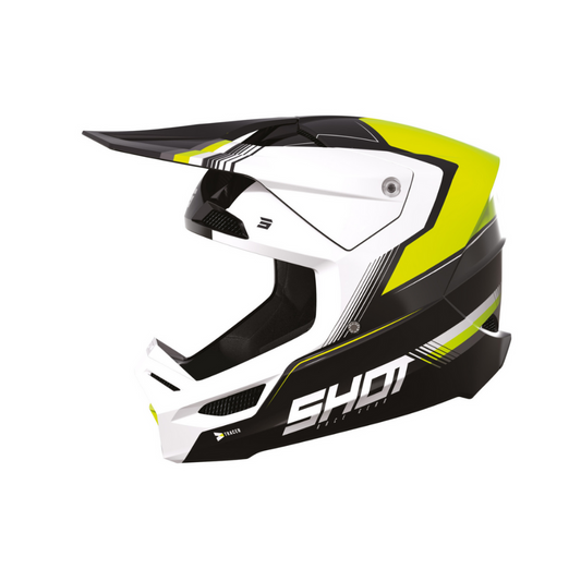 Casco Motocross Bambino Furious Tracer Giallo fluo