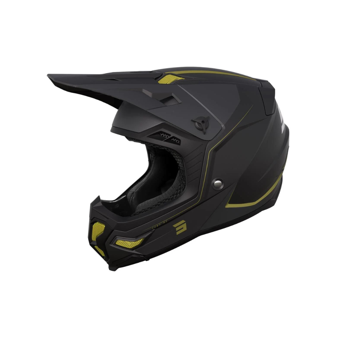 Casco Motocross Shot Core Comp Oro opaco MIPS