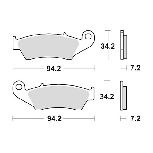 Pastiglie WRP Freno Anteriore Nissin Beta-Fantic-Honda