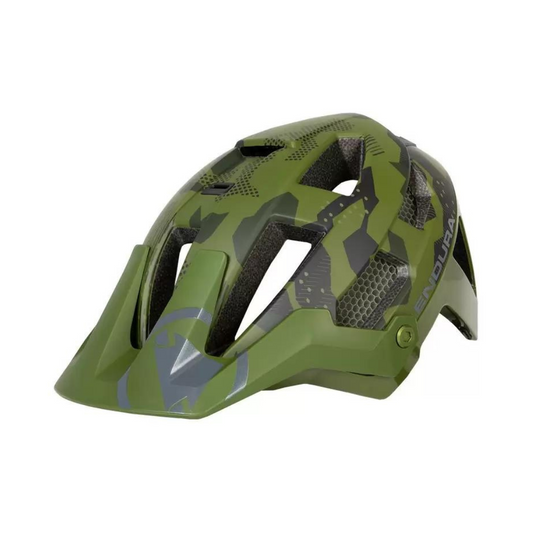 Casco Bici Endura SingleTrack Helmet Tonal Verde Oliva