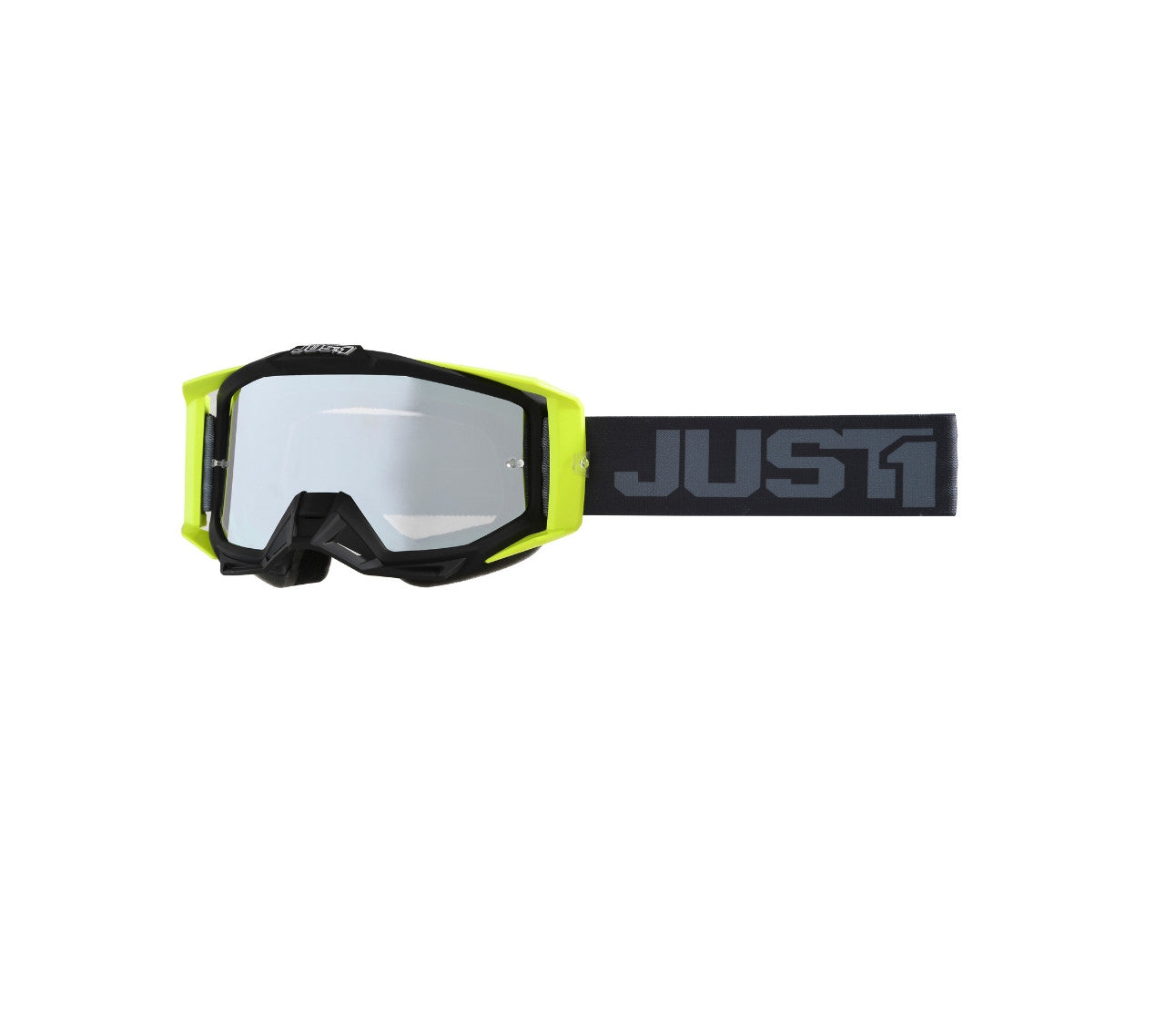 Maschera Motocross Just1 Iris 2.0 Nero giallo Fluo