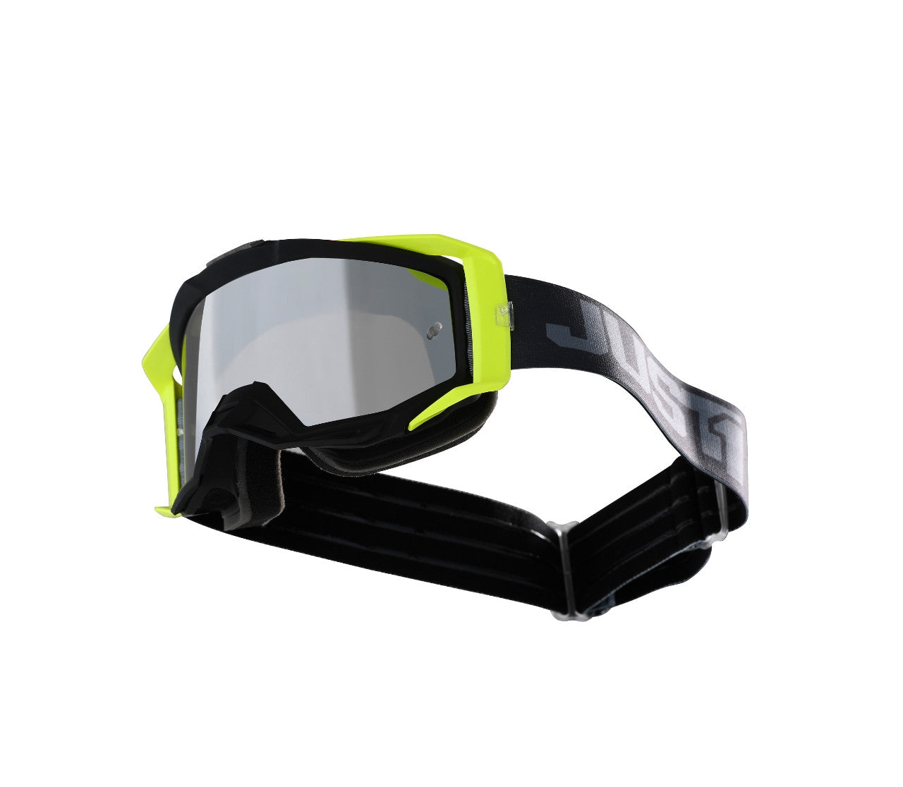 Maschera Motocross Just1 Iris 2.0 Nero giallo Fluo