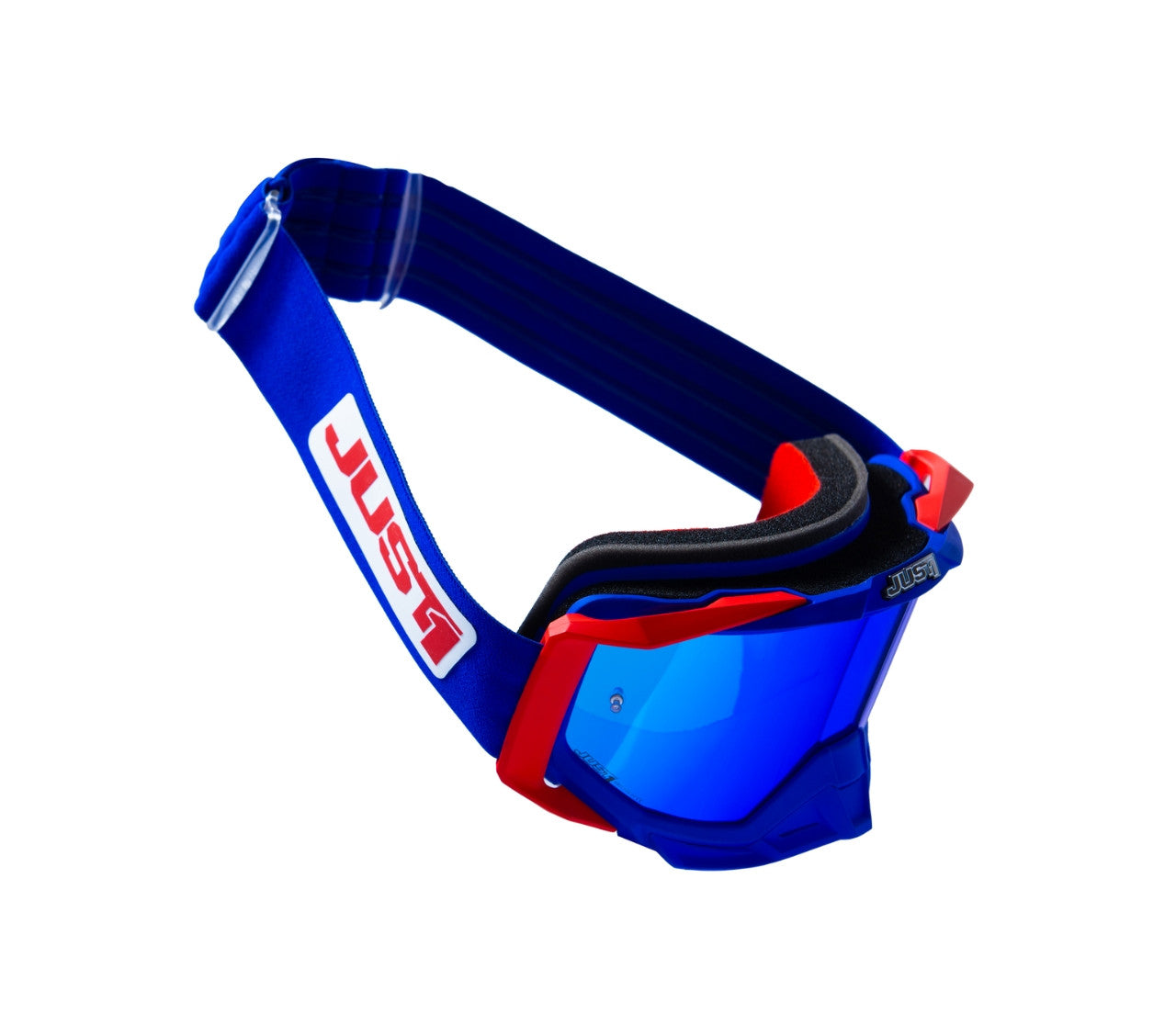 Maschera Motocross Just1 Iris 2.0 rosso blu