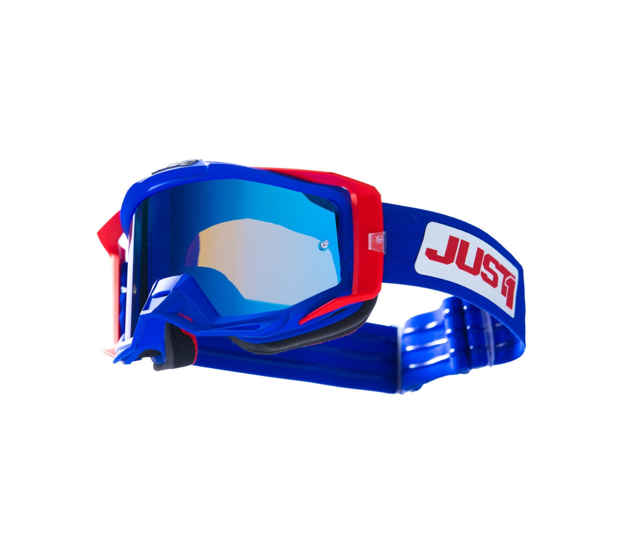 Maschera Motocross Just1 Iris 2.0 rosso blu