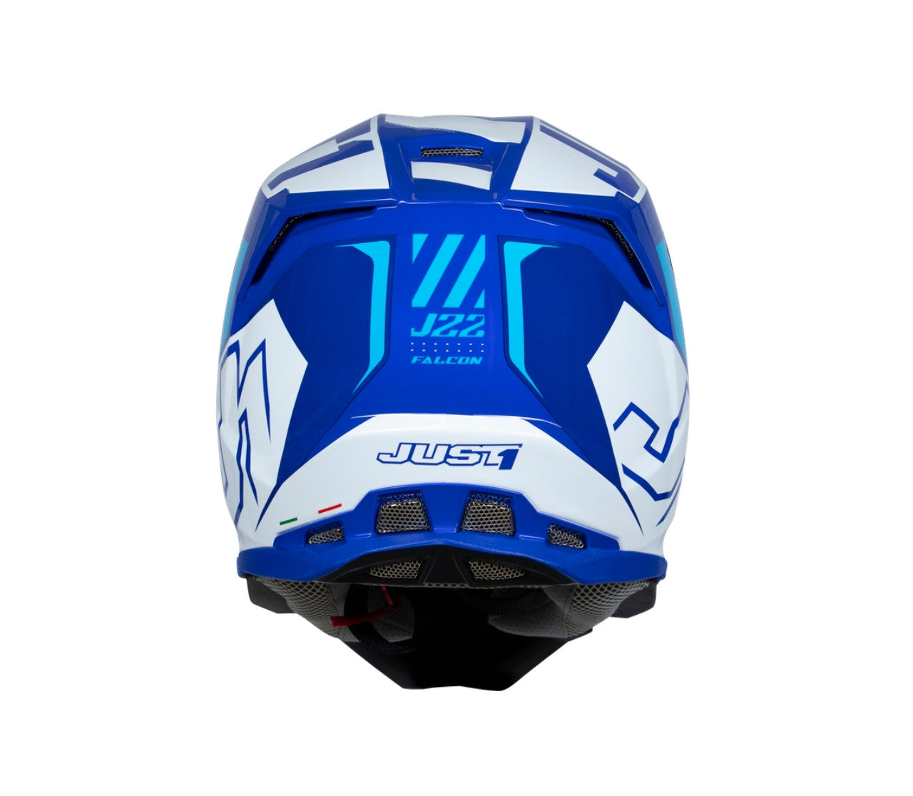 Casco Motocross Just1 J22-F Falcon Blu/Bianco