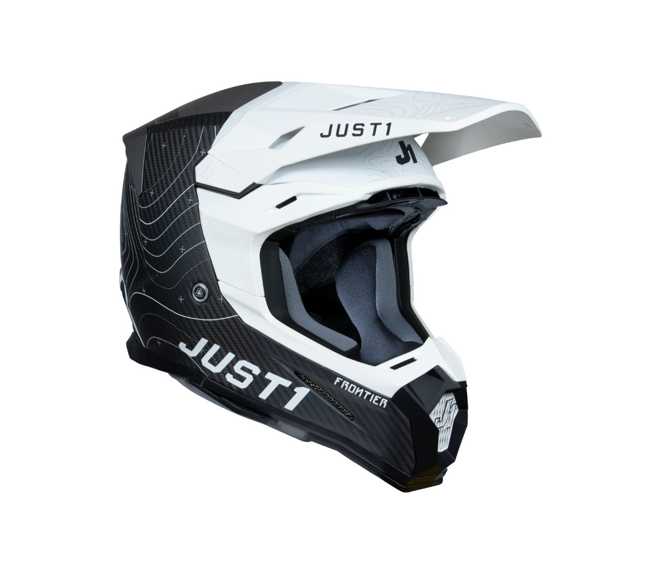 Casco Motocross Just 1 J22 Frontier Nero/Bianco