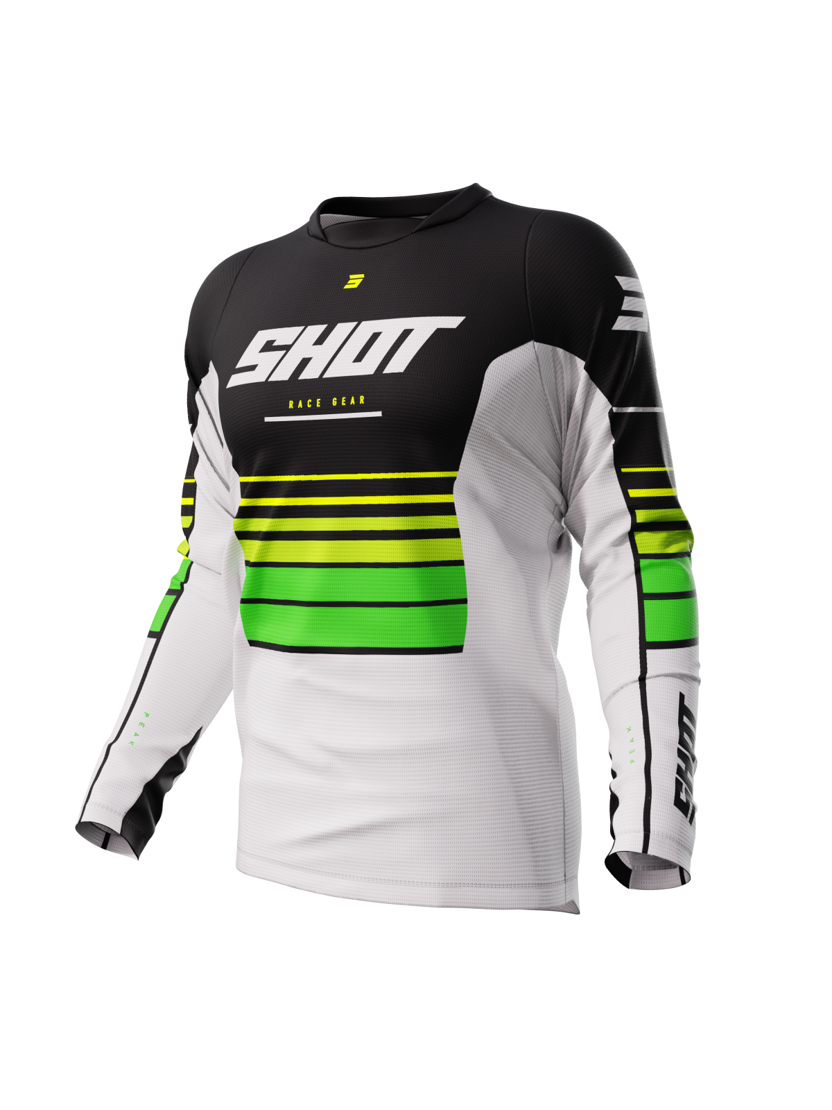 Maglia Motocross Shot Devo Peak Verde