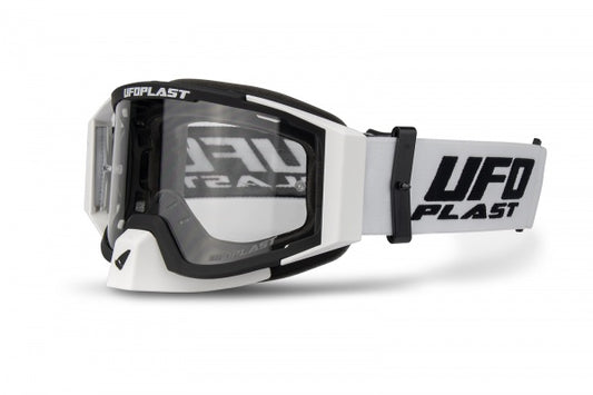 Maschera Motocross Ufo Plast Wise White