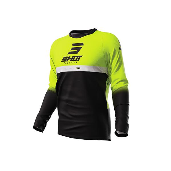 Maglia Motocross Shot Devo Reflex Giallo fluo