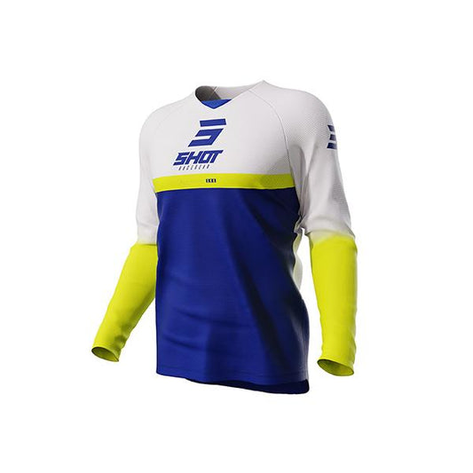 Maglia Motocross Bambino Shot Raw Reflex Blu