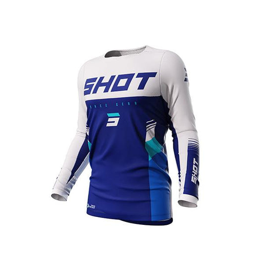 Maglia Motocross Shot Contact Tracer Blu