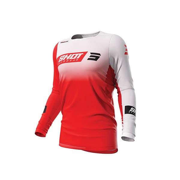 Maglia Motocross Shot Contact Scope Rossa