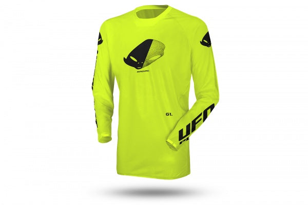 Maglia Motocross Ufo Plast Slim Radial - Giallo Fluo