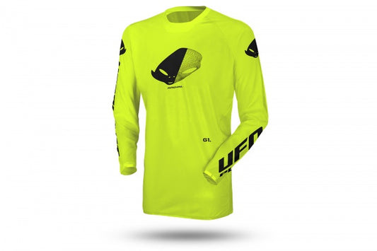 Maglia Motocross Ufo Plast Slim Radial - Giallo Fluo