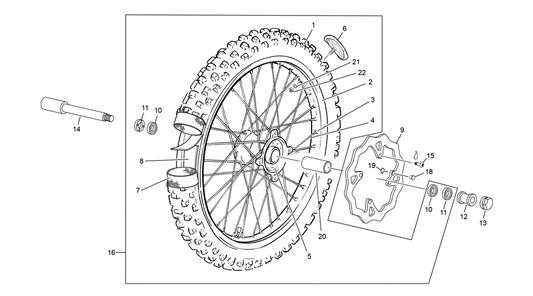 Ricambi Ruota Anteriore Sherco tutti i modelli fino a 2023