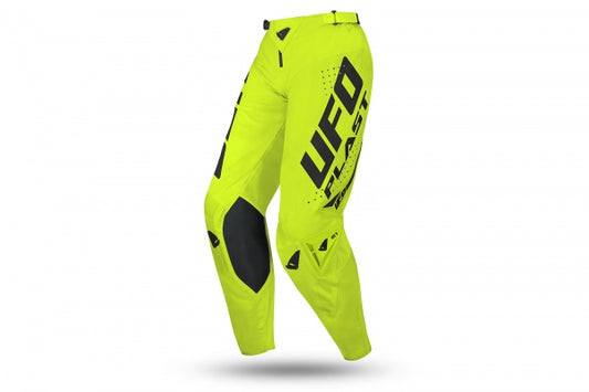 Pantaloni Motocross Ufo Plast Slim Radial - Giallo Fluo