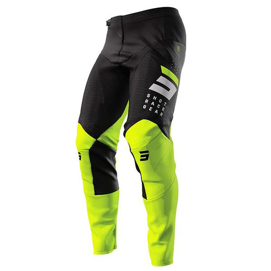 Pantaloni Motocross Shot Contact Camo 2.0 Giallo fluo