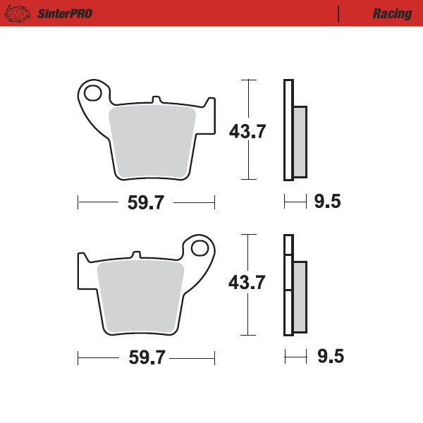 Pastiglie Moto-Master Freno Posteriore Honda (19-24)