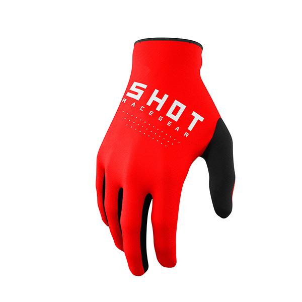 Guanti Motocross Bambino Shot Raw Rosso