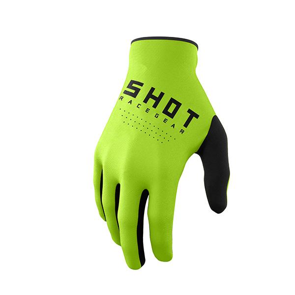 Guanti Motocross Bambino Shot Raw Neon-Yellow